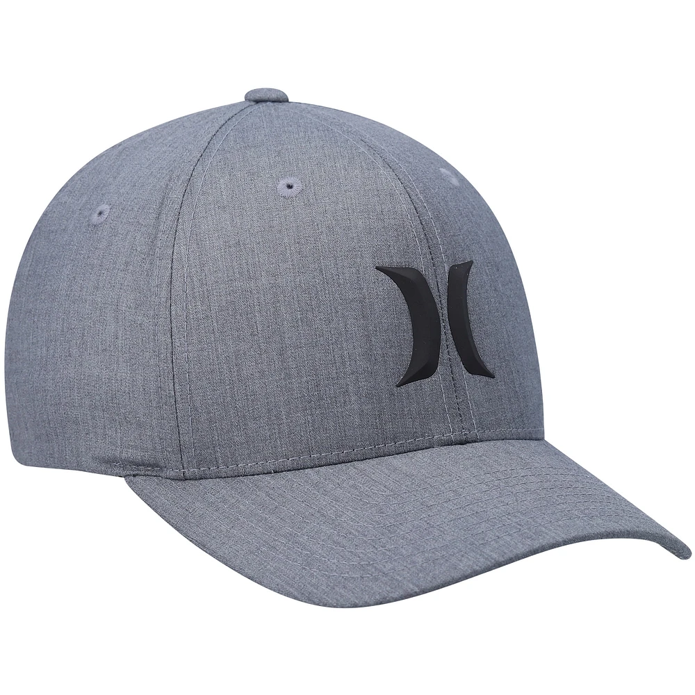Men's Hurley Gray Icon Weld Flex Hat