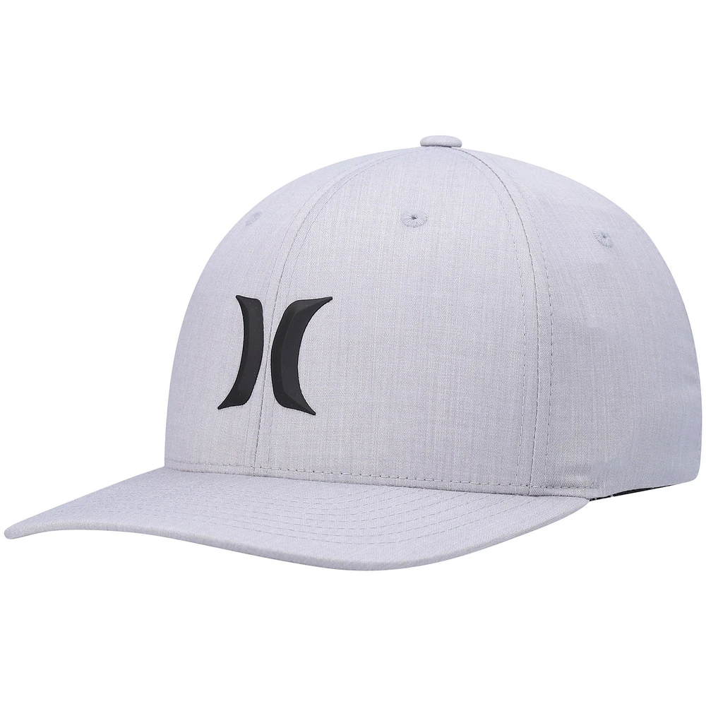 Men's Hurley Gray Icon Weld Logo Flex Hat