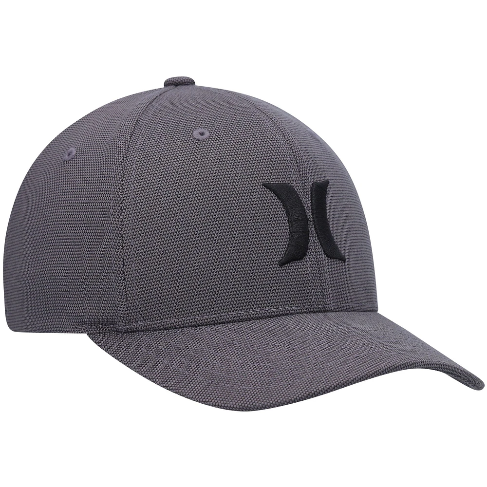 Men's Hurley Gray Logo Textures Flex Hat