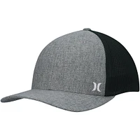 Men's Hurley Gray Mini Icon Logo Trucker Flex Fit Hat