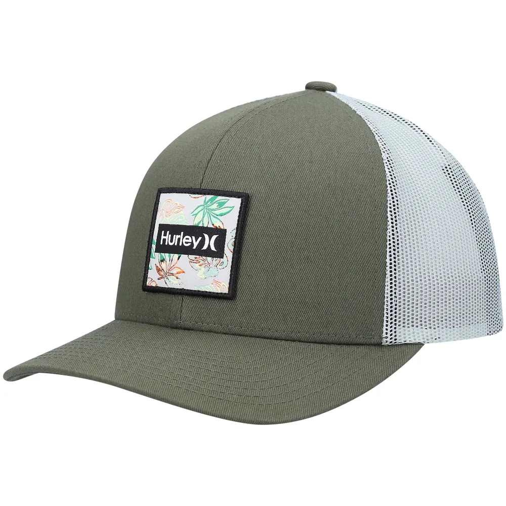 Casquette Hurley Green Seacliff Trucker Snapback pour homme