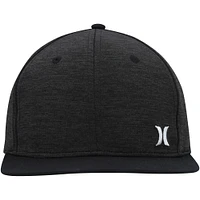 Men's Hurley Heather Black Mini Icon Snapback Hat