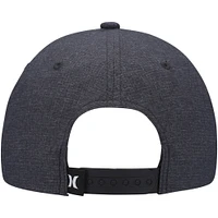 Men's Hurley Heathered Black Phantom Core Snapback Hat