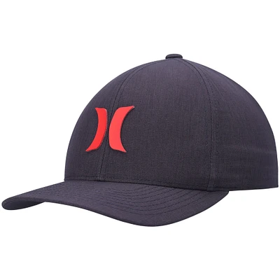 Men's Hurley Heathered Black Sonic H2O-Dri Phantom Flex Hat