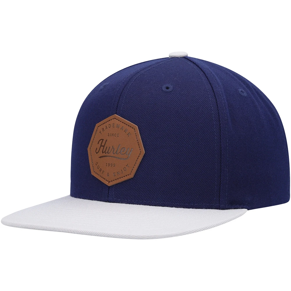 Casquette Snapback Hurley bleu marine/gris Tahoe pour hommes