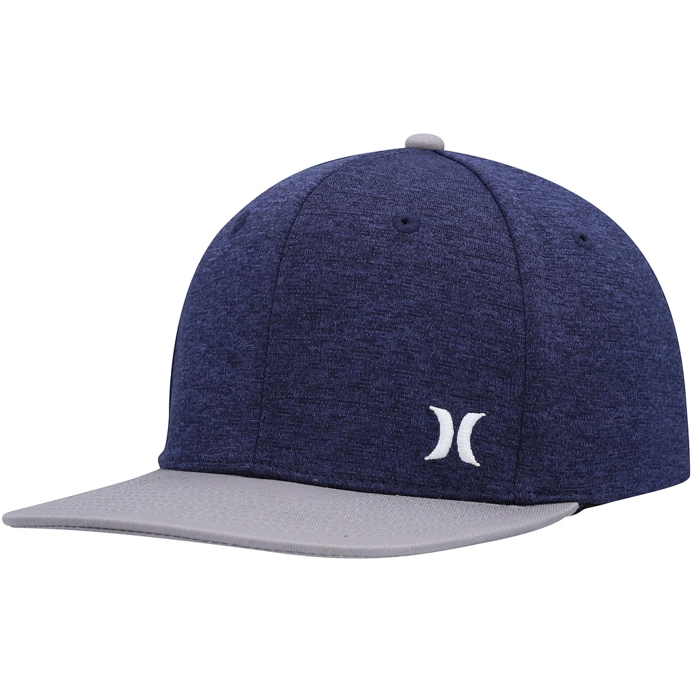 Casquette Hurley Navy Mini Icon Snapback pour hommes