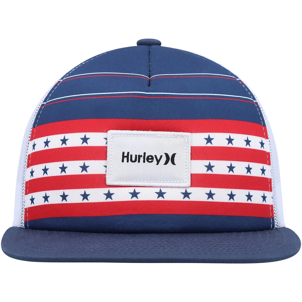 Men's Hurley Navy United Trucker Snapback Hat