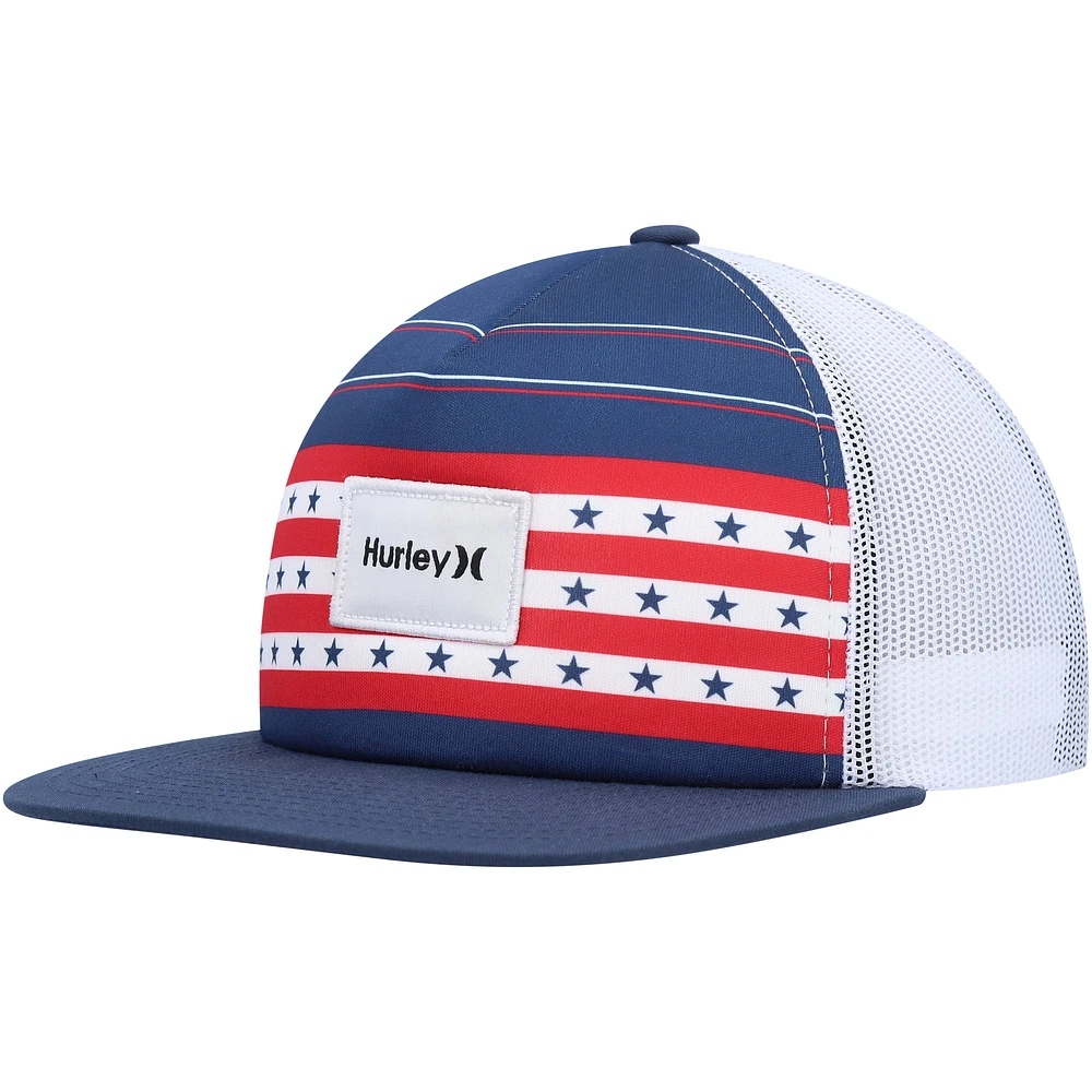 Men's Hurley Navy United Trucker Snapback Hat