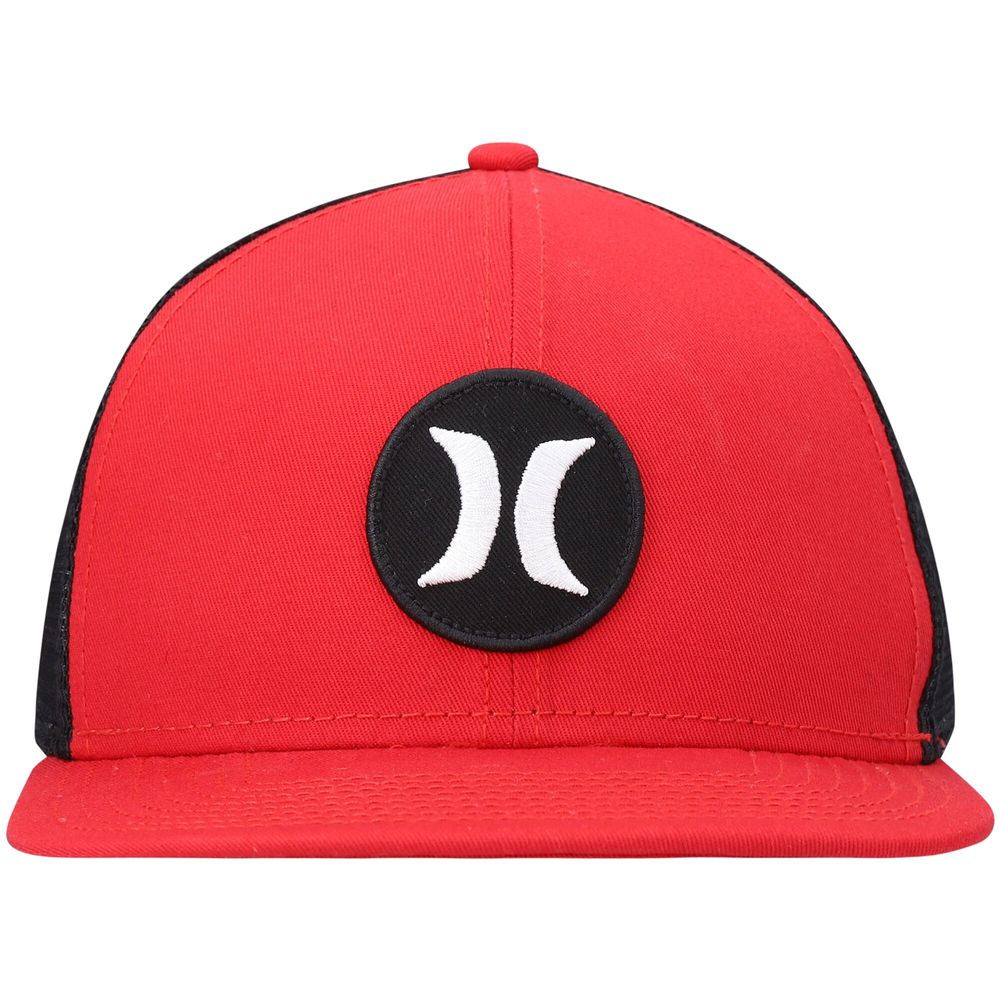 Men's Hurley Red/Black Circle Trucker - Snapback Hat