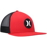 Men's Hurley Red/Black Circle Trucker - Snapback Hat