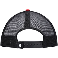 Men's Hurley Red/Black Circle Trucker - Snapback Hat