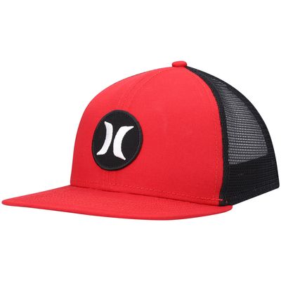 Men's Hurley Red/Black Circle Trucker - Snapback Hat