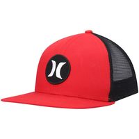 Men's Hurley Red/Black Circle Trucker - Snapback Hat