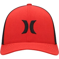 Casquette flexible Hurley Icon Textures rouge pour hommes