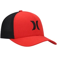 Men's Hurley Red Icon Textures Flex Hat