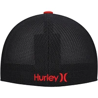 Men's Hurley Red Icon Textures Flex Hat