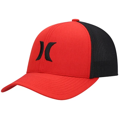 Men's Hurley Red Icon Textures Flex Hat