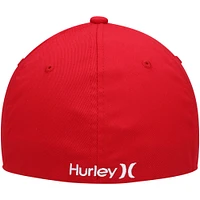 Men's Hurley Red One & Only Tri-Blend Flex Fit Hat