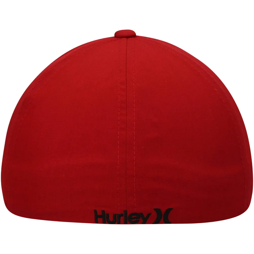 Men's Hurley Red Sonic H2O-Dri Phantom Flex Hat