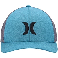 Casquette flexible Hurley bleu sarcelle Icon Textures pour hommes