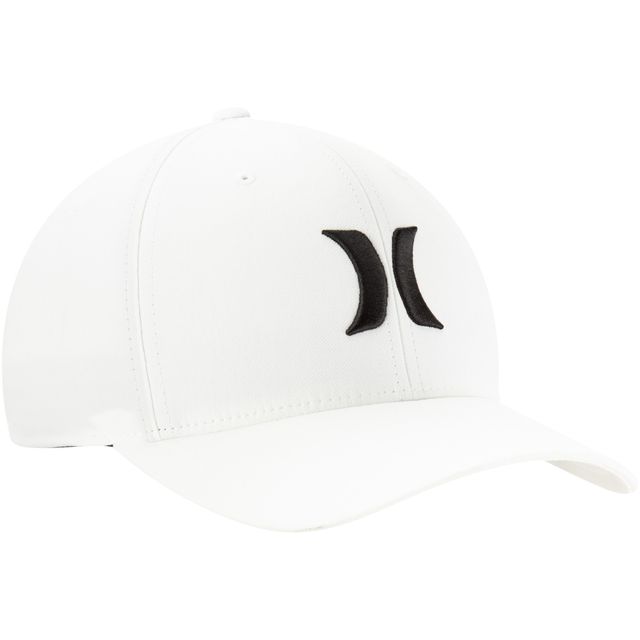 Hurley White One & Only Primary Logo Performance pour hommes - Casquette Flex