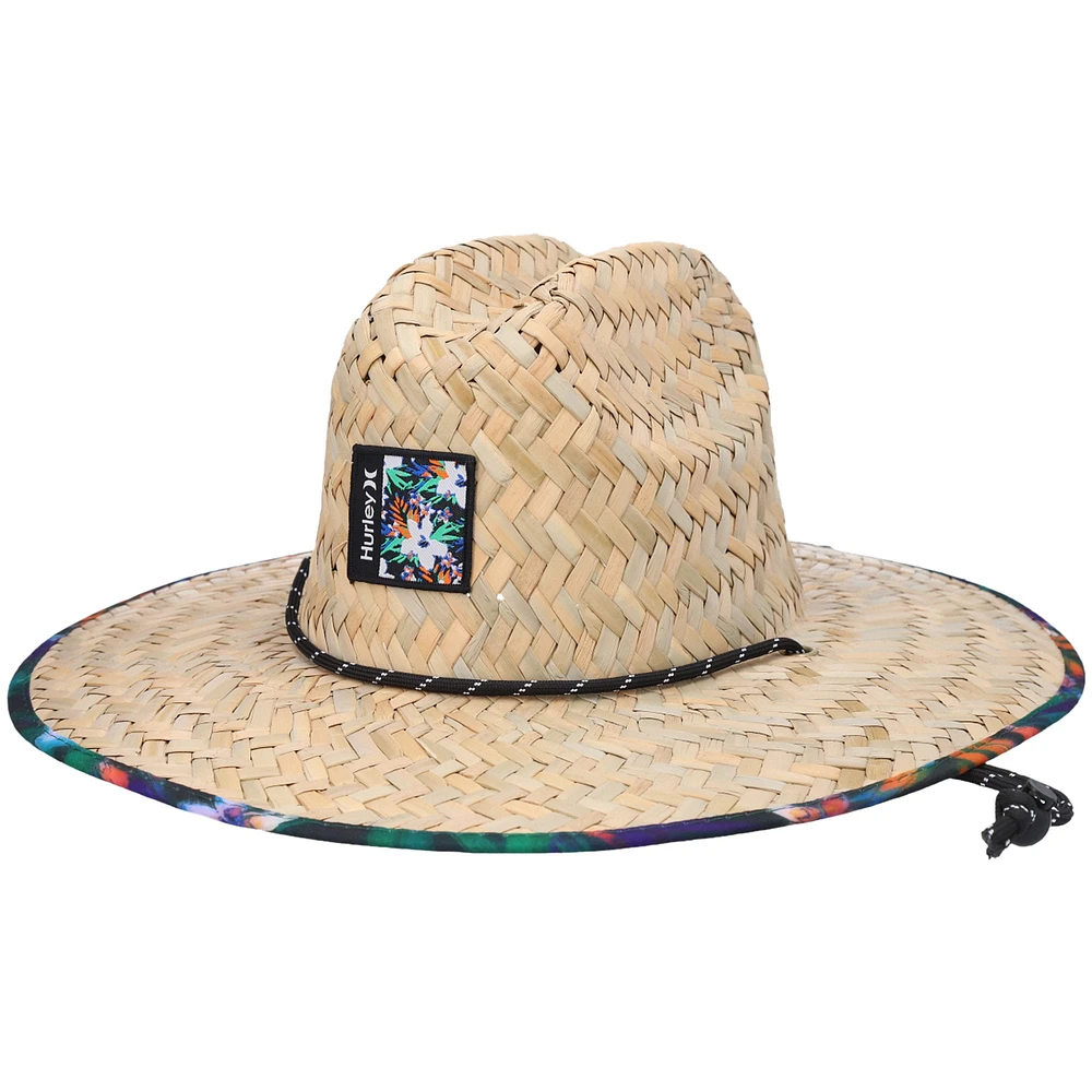 Chapeau de paille Natural Hurley Channel Islands Lifeguard pour homme