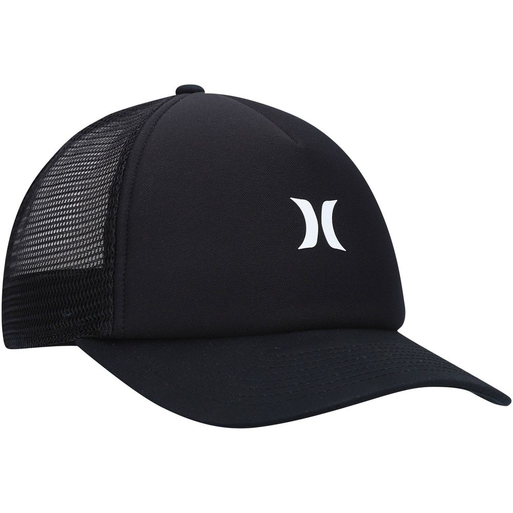 Women's Hurley Black Icon Trucker - Snapback Hat