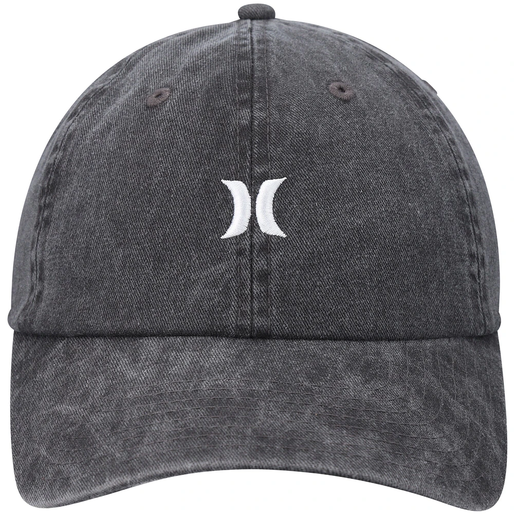 Women's Hurley Charcoal Iconic Snapback Hat