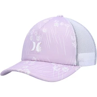 Women's Hurley Lavender/White Icon Trucker Snapback Hat