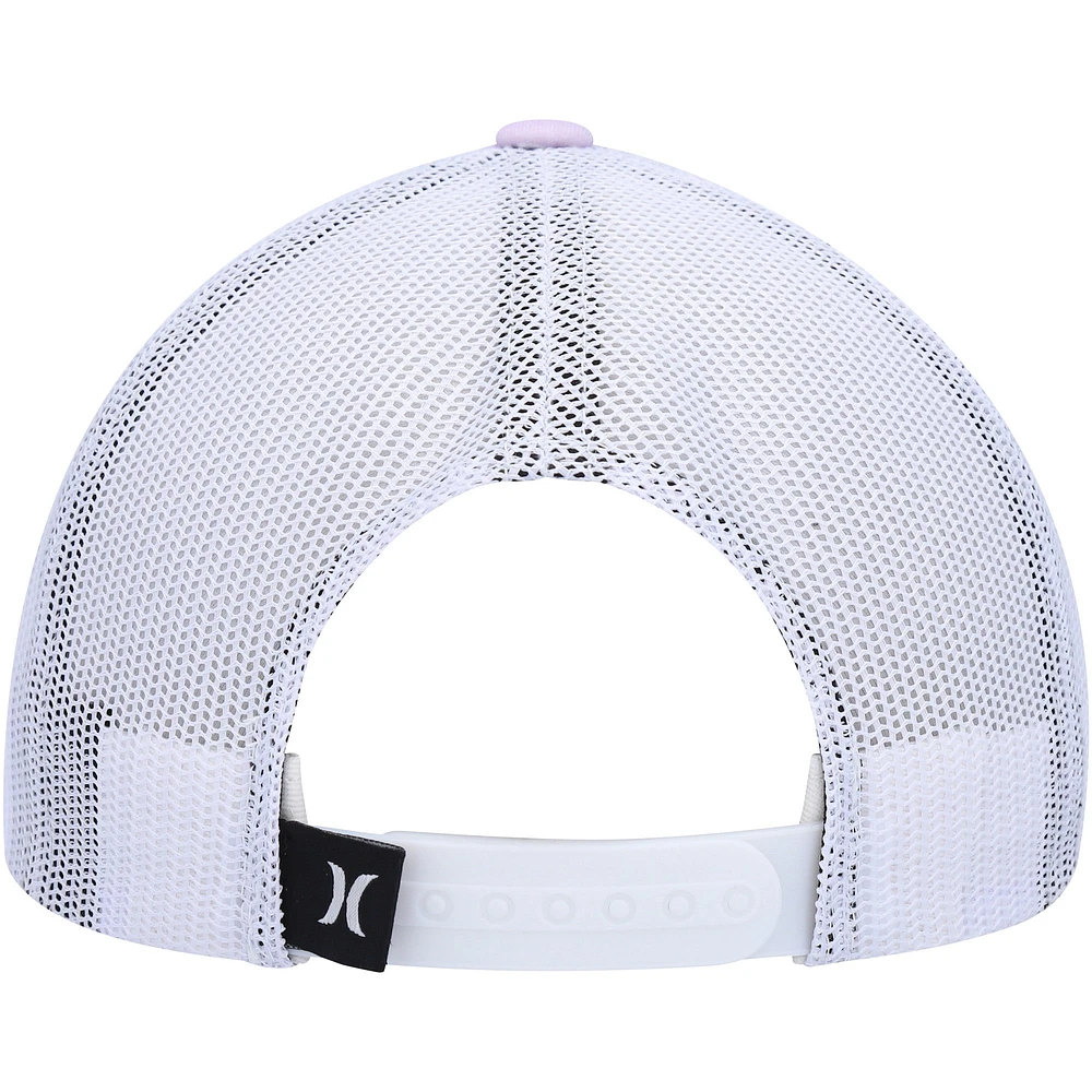 Casquette Snapback Icon Trucker Lavande/Blanc Hurley pour femme