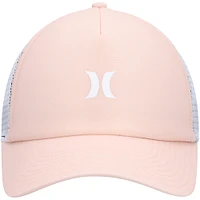 Women's Hurley Pink/White Icon Trucker Snapback Hat