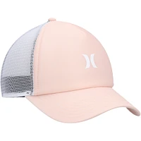 Women's Hurley Pink/White Icon Trucker Snapback Hat