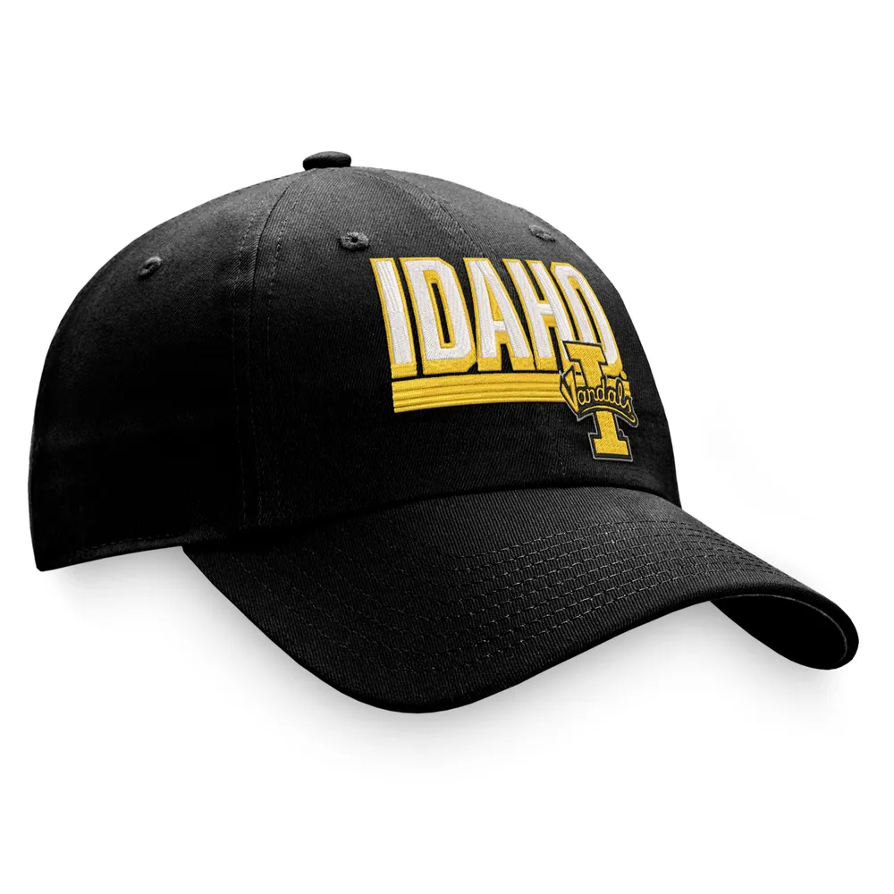 Men's Top of the World Black Idaho Vandals Slice Adjustable Hat