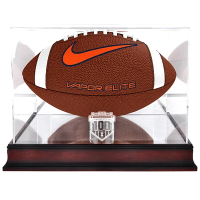 Illinois Fighting Illini 100th Anniversary Mahogany Football Display Case
