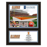 Illinois Fighting Illini 12'' x 15'' Sublimated Team Plaque