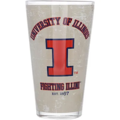 Illinois Fighting Illini 16oz. Retro Pint Glass