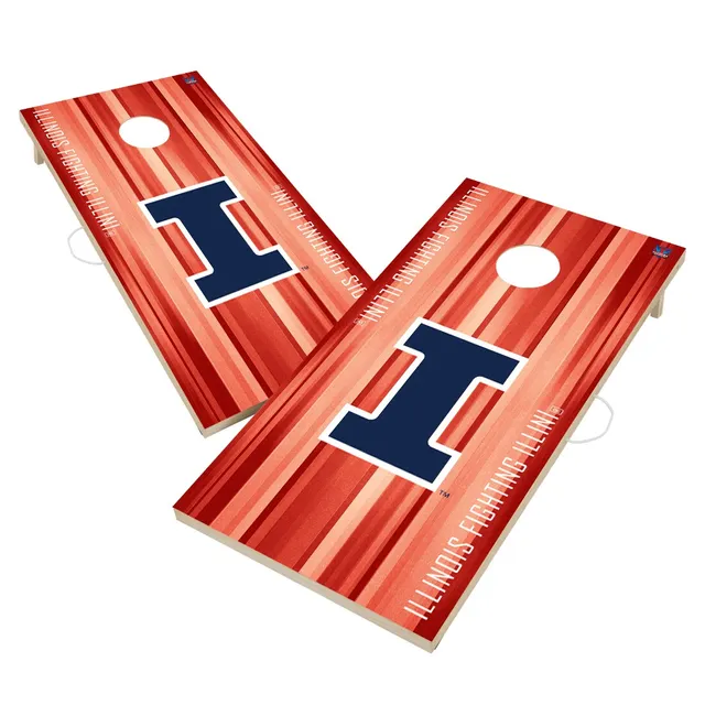 Houston Texans Alternating Wood Look Triangle Cornhole Boards - NFL