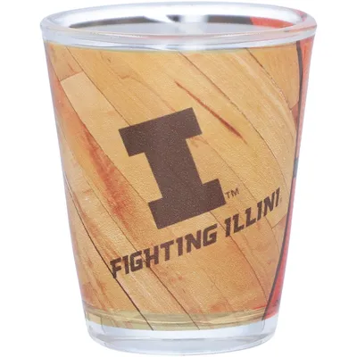 Illinois Fighting Illini 2oz. Basketball Collector Shot Glass