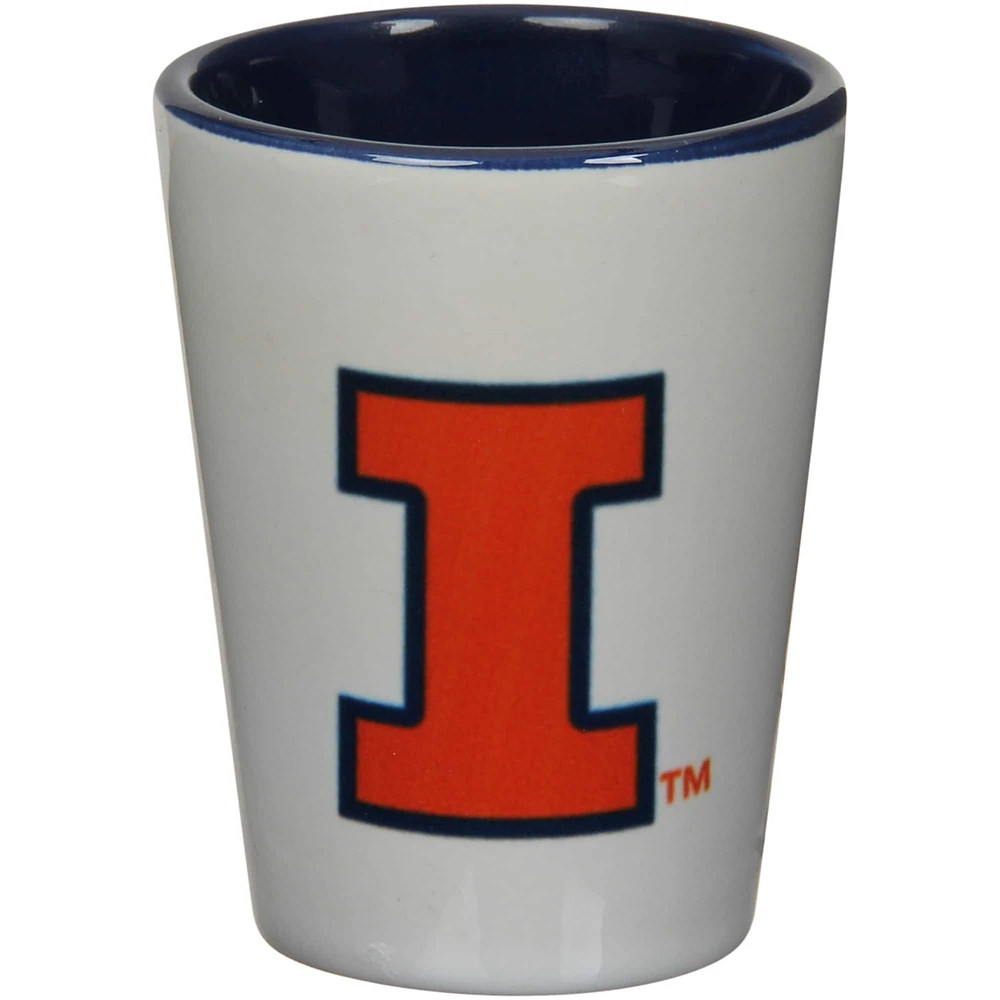 Illinois Fighting Illini 2 oz. Tasse en céramique de couleur intérieure