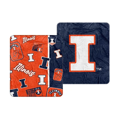 Couverture Dream Weave 50" x 60" des Fighting Illini de l'Illinois