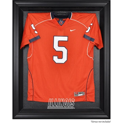 Vitrine de présentation avec logo encadré noir des maillots des Illinois Fighting Illini