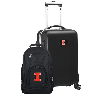 Illinois Fighting Illini Deluxe 2-Piece Backpack and Carry-On Set