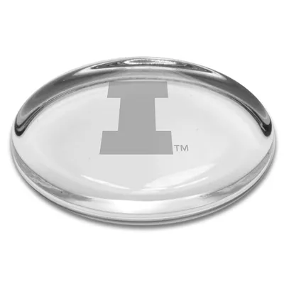 Illinois Fighting Illini Oval Paperweight