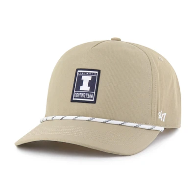 Casquette ajustable Illinois Fighting Illini Cozumel Hitch brrr pour homme, modèle kaki '47