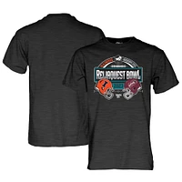 Men's Blue 84 Heather Charcoal Illinois Fighting Illini vs. Mississippi State Bulldogs 2023 ReliaQuest Bowl Matchup T-Shirt