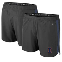 Men's Colosseum Charcoal Illinois Fighting Illini Langmore Shorts