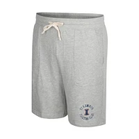 Men's Colosseum Heather Gray Illinois Fighting Illini Love To Hear This Terry Shorts