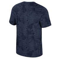 Men's Colosseum Navy Illinois Fighting Illini Floral Printed T-Shirt