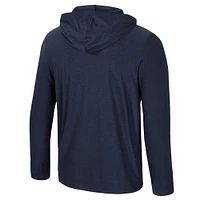 Men's Colosseum Navy Illinois Fighting Illini Long Sleeve T-Shirt Hoodie