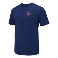 Men's Colosseum Navy Illinois Fighting Illini OHT Military Appreciation T-Shirt